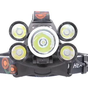 New công suất cao USB có thể sạc <span class=keywords><strong>l</strong></span>ại không thấm nước IPX5 8000 lumen <span class=keywords><strong>5</strong></span> <span class=keywords><strong>T6</strong></span> Led Đèn Pha 4 chế độ đầu ánh sáng đèn Led Đèn Pha - Product Image 1