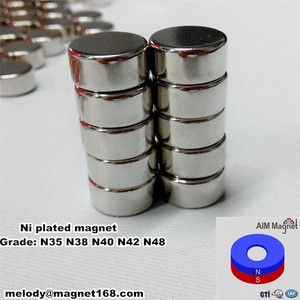 Imán de neodimio en stock axialmente al norte y al sur polo son on flat superficies - Product Image 1