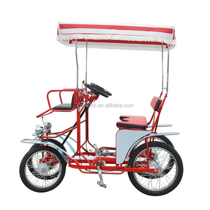 Pedale Quadricycle Surrey Visites Plage Cruiser Visite Famille Quatre Pousse Pousse Passager Velo Alibaba