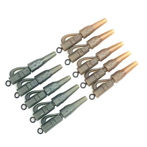 Pinces de sécurité pour la pêche, accessoires pour attraper des poissons, avec pivot, matériel à queue en caoutchouc, pour pêcher des carpes, 30 pièces - Product Image 1