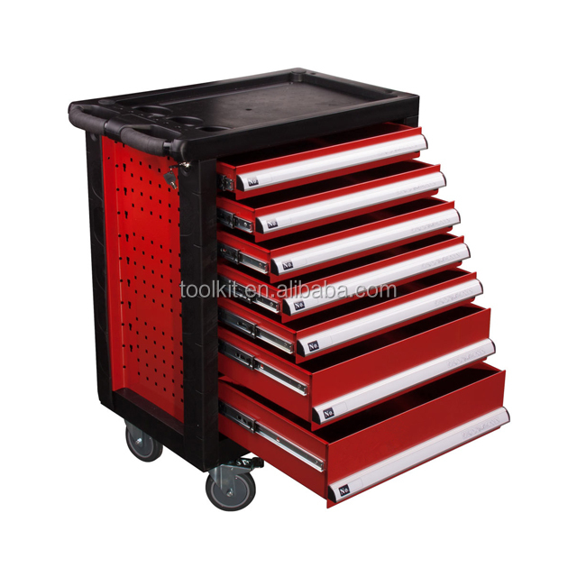 204pcs 5 Drawer Tools Trolley with Hand Tools/car Repair Tool Trolley/hand Trolley Handy Cart