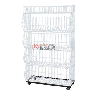 RD kim loại snack Rack hiển thị một mặt cửa hàng lưới kệ với Giỏ dây là viết tắt của siêu thị đồ ăn nhẹ lưu trữ - Product Image 6