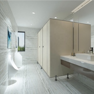Sistema di Partizioni per Bagni di Hotel XDF - Design Moderno in <span class=keywords><strong>Laminato</strong></span> Compatto Fenolico, Impermeabile e Resistente al Fuoco - Product Image 4