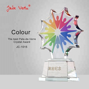 Jadevertu fleur cristal plaque soleil cristal plaque prix couleur impression - Product Image 2