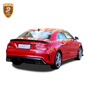 RZ style car body accessories for CLA class W117 CLA200 CLA250 rear diffuser exhaust tip