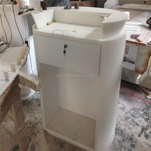 Púlpit de superficie sólida para iglesia, mesa de <span class=keywords><strong>podio</strong></span> moderna para Iglesia - Product Image 5
