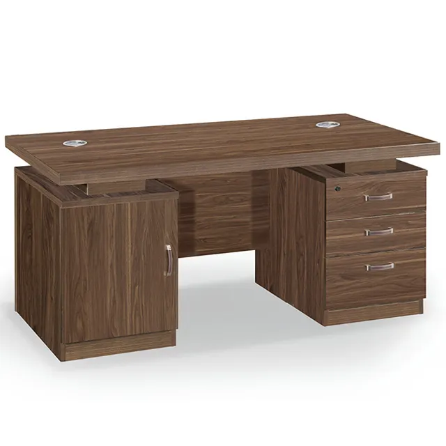 wooden specifications boss computer furniture modern I-shape design executive office table desk