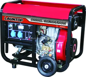Generador diésel Launtop, 4.6KW, precio con motor diésel LA186