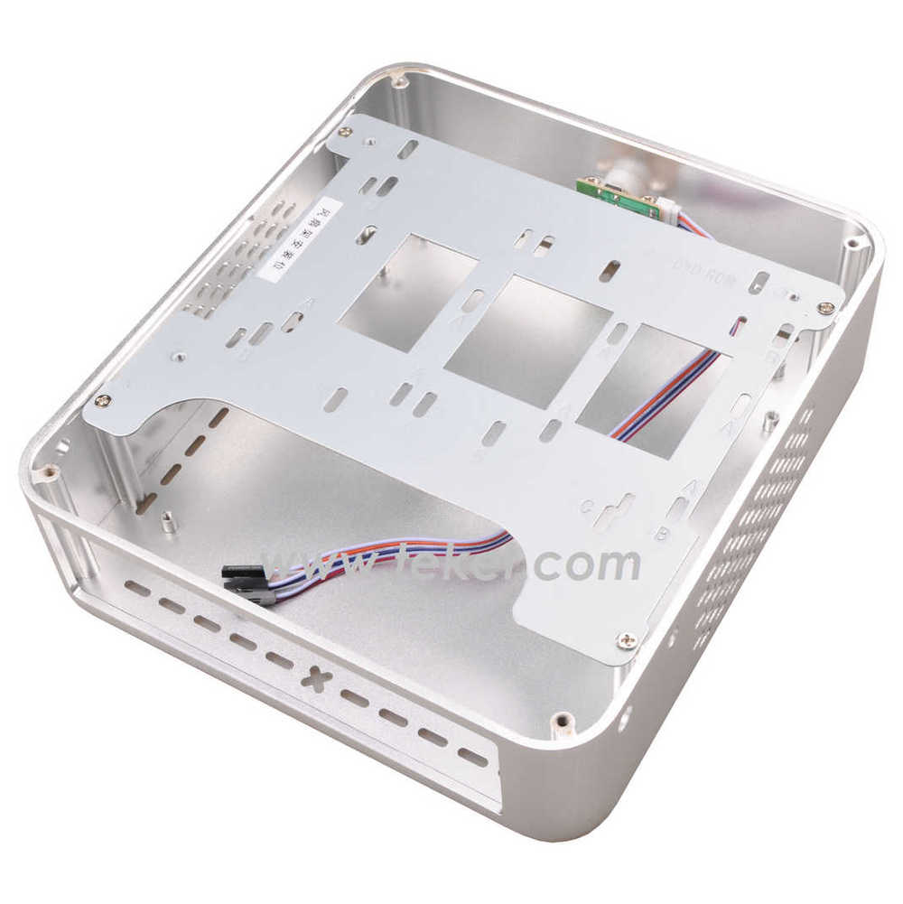 A02-H56 薄型Mini-ITXミニPCケース アルミ合金製・横置き・在庫あり