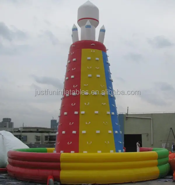 mobile giant used rock climbing wall inflatable commercial grade