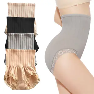 Munafie Seamless Slimming ไนลอนกางเกงสูงเอวไม่มีรอยต่อ Shapewear Panty ที่ยอดเยี่ยมความยืดหยุ่นขนาด40G