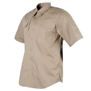 High Quality Khaki Causal Cargo Shirt