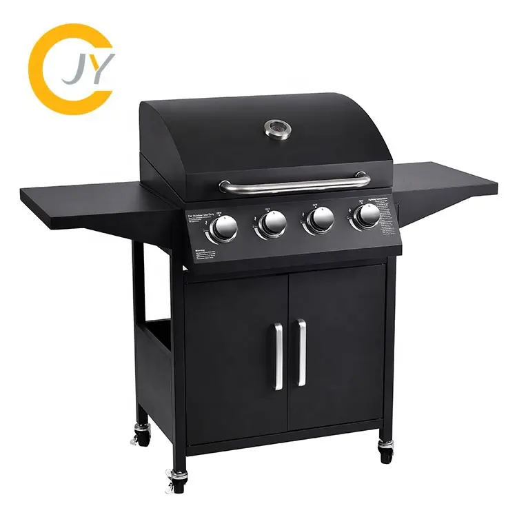 4 main burners professional gas BBQ grill Outdoor