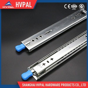 HVPAL Auto bloqueo ball bearing drawer slides, telescópica extensión completa de diapositivas canal carril - Product Image 3