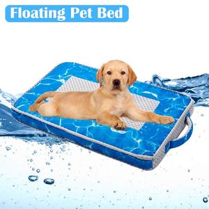 Alfombrilla de refrigeración para perros y gatos, estera de refrigeración de tela Oxford con diseño de cremallera para mascotas, perrera extraíble para cama de verano - Product Image 2