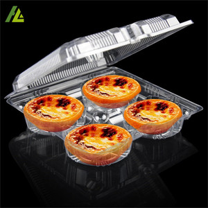 4 Packungen durchsichtige transparente Plastik-Eierkuchen box - Product Image 4