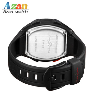 Hồi Giáo Azan Cổ Tay Watch Tự Động Qibla La Bàn Thời Gian Cầu Nguyện Đồng Hồ Báo Thức Hồi Giáo Đồng Hồ Kỹ Thuật Số - Product Image 6