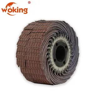 Rubber Bonded Grinding Wheel Aluminium Oxide Sanding Abrasive Flap Wheel For Polishing Metal High Performance Grinding Wheel