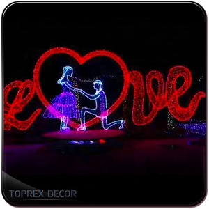 Valentijnsdag LED-motiefverlichting voor buiten, IP65 waterdicht, multi-voltage, feestverlichting - Product Image 6
