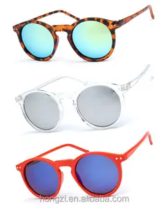 multicolour 2017 mercury Mirror glasses men sunglasses women male female coating sunglass gold round