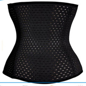 CYG-Black and <strong>Beige</strong> With Hook <strong>Corset</strong> 3 Row Hooks Waist Trainer - Product Image 6