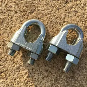 Malleable US type adjustable wire rope clip/wire rope cable grips/wire rope clamp made in China manufacturer