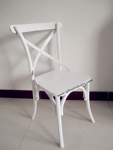 Ghế xếp chồng được bằng gỗ sồi nguyên khối kiểu lưng chữ thập - Product Image 3