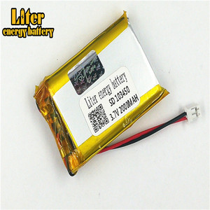 Plug 2.0-2 P 103450 Lithium battery 2000 mah Rechargeable Li Polymer Battery PL LiPo battery with wire - Product Image 3