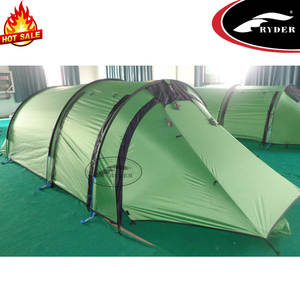 Polo <span class=keywords><strong>de</strong></span> aluminio impermeable con Logo personalizado para 3 personas, equipo <span class=keywords><strong>de</strong></span> envío, tienda <span class=keywords><strong>de</strong></span> campaña para motocicleta, doble piel - Product Image 2