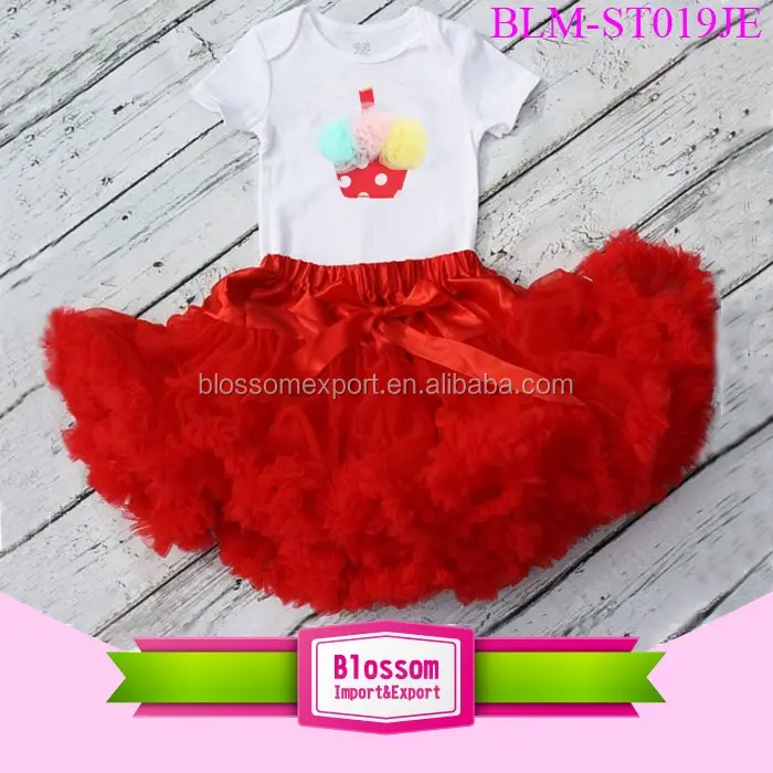 2017 Fashion princess Baby Girl candle cupcake softtextile Clothes 2nd Birthday Party Tutu Chiffon Skirt Onesie Romper Costume