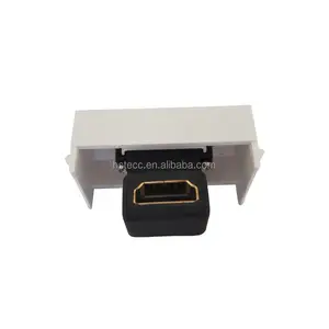 HDMI קיר צלחת כבד החובה אחורי מחבר עיצוב הרכבה קל להתקנה בנוי HDMI תומך 4 K, 3D, קשת, לבן 1 יציאת