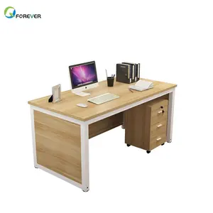 한 morden Company 나무 Office Computer PC 메트 vintage Desk 와 서랍