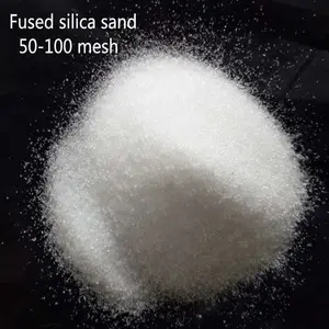 50-150 미크론 고급 융합된 분말 순수한 정밀한 백색 착색된 석영 실리카 모래