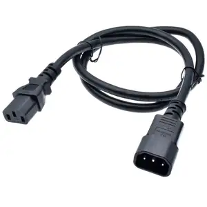 USA standard PDU Jumper cord,IEC C13 to C14 Extension Power line cable,USA safe cetification approved,18awg,4ft/120cm