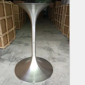 Stainless steel Brush Tulip Dining side Table Base Leg OT093