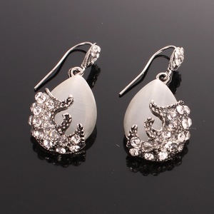 Fábrica directamente en forma de lágrima joyas de boda diseños gato <span class=keywords><strong>ojos</strong></span> de piedra colgante CZ Dubai la joyería del oro - Product Image 4
