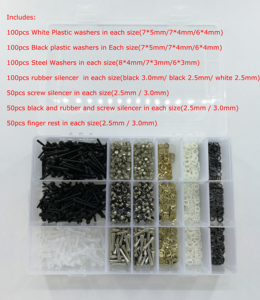 1500pcs/lot Hair Scissor Parts Scissors Repair Kits Accessories Including Bumpers/finger Rests/washer - Product Image 5