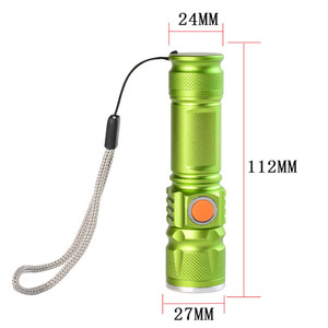 Xách Tay Ánh sáng mini USB Đèn pin T6 <span class=keywords><strong>LED</strong></span> Torch có thể sạc lại 18650 được xây dựng trong pin không thấm nước ánh sáng đèn <span class=keywords><strong>flash</strong></span> 3000 lumen - Product Image 1