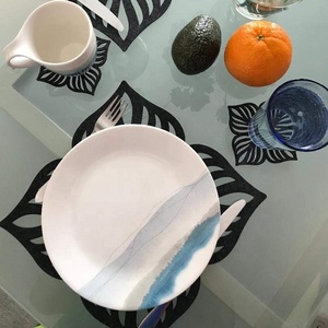 Tovagliette e sottobicchieri in feltro spesso 100% poliestere tagliati al Laser personalizzati per tavoli in <span class=keywords><strong>vetro</strong></span> - Product Image 5