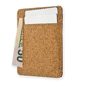 Mens Personalizzato Tasca Frontale Mini Piccola Pelletteria RFID Blocco Della Carta di Credito Titolare Sottile In Legno Minimalista <span class=keywords><strong>Vegan</strong></span> Sughero <span class=keywords><strong>Portafoglio</strong></span> - Product Image 2