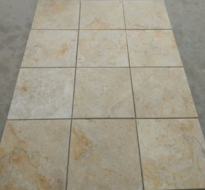 Dalles de pavés en <span class=keywords><strong>pierre</strong></span> <span class=keywords><strong>naturelle</strong></span> jaune-brun chinois SH STONE 60x60 24x24, carreaux de <span class=keywords><strong>travertin</strong></span> pour extérieur, pour bordure de <span class=keywords><strong>piscine</strong></span> et sol - Product Image 5