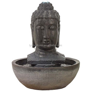 Statue <span class=keywords><strong>de</strong></span> <span class=keywords><strong>tête</strong></span> <span class=keywords><strong>de</strong></span> <span class=keywords><strong>Bouddha</strong></span> en pierre artificielle d'intérieur célèbre, décoration <span class=keywords><strong>de</strong></span> jardin en cascade, <span class=keywords><strong>fontaine</strong></span> d'eau - Product Image 1