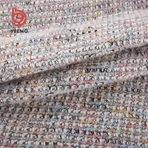Acrílico poli mezcla de algodón hilado teñido tweed tejido de punto hecho en China