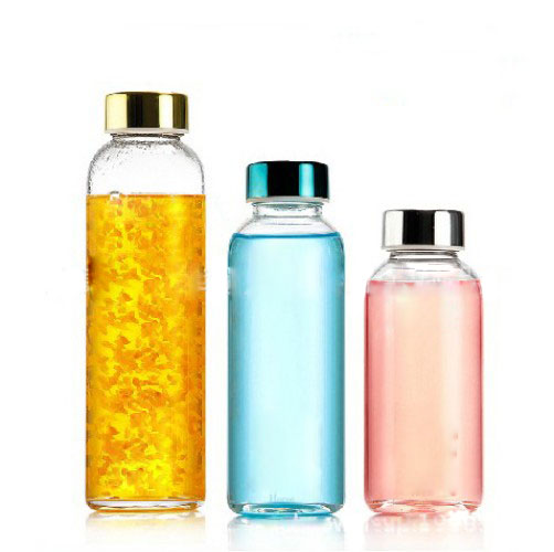 Personalized wholesale custom travel borosilicate glass water bottle for drinking water bottle glass