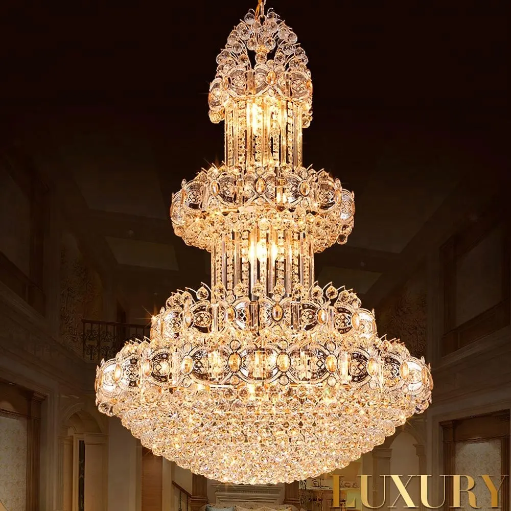 Grande lampe suspendue en cristal au design moderne, produit de luxe, luminaire décoratif d'intérieur, idéal pour un Restaurant ou un couloir