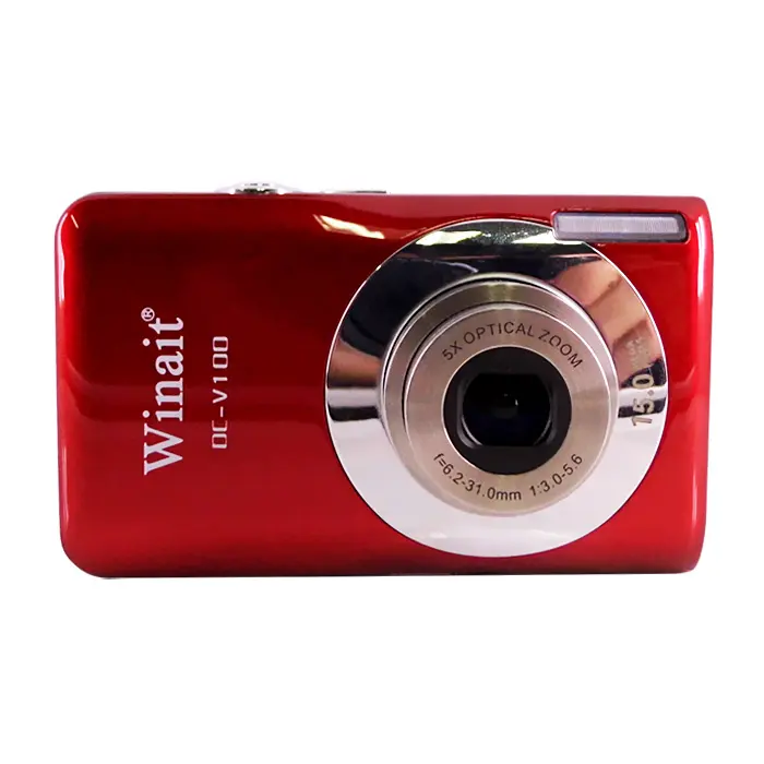 DC-V100 15 MP dijital kamera + 2.7 "TFT ekran + 5x Optik Zoom dijital kamera Marka Yeni dijital kamera