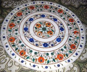 แผ่นประดับตกแต่งลายหินอ่อน Pietra Dura สวยงาม - Product Image 1