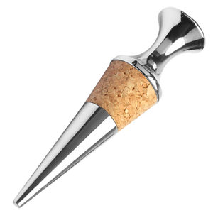 Custom stainless steel wine bottle stopper metal cork stopper