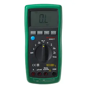 Mastech multímetro digital, ms8217 multímetro digital ac/dc tensão ac/dc resistência atual testador de capacitância com medição de temperatura