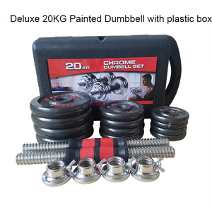 20kg <strong>Free</strong> <strong>Weight</strong> <strong>Weight</strong> Lifting Painted Adjustable Dumbbell Set - Product Image 4